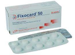 Fixocard 50 mg Tablet-10's Strip