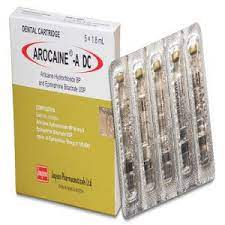 Arocaine-A DC Injection/1.8 ml cartridge-5's Pack