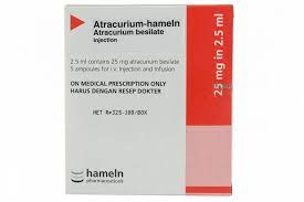 Atracurium Hameln 25 mg/2.5 ml IV Injection