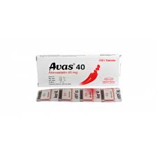 Avas 40 mg Tablet-14's Pack