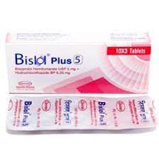 Bislol Plus 5 mg+6.25 mg Tablet-14's Strip