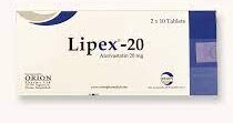 Lipex 20 mg Tablet-20's Pack