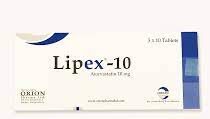 Lipex 10 mg Tablet-10's Strip