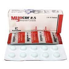 Myocor 2.5 mg Tablet-10's Strip