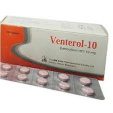 Venterol 10 mg Tablet-100's Pack