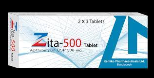 Zita 500 mg Tablet-12's Pack