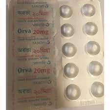 Orva 20 mg Tablet-15's Strip