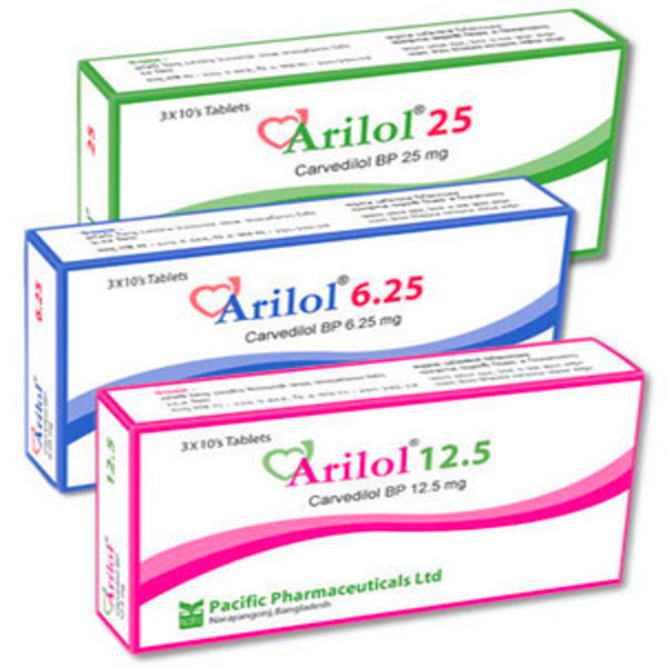 Arilol 6.25 mg Tablet-30's Pack