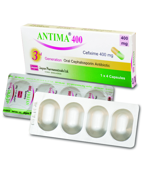 Antima 400 mg Capsule-4's Pack