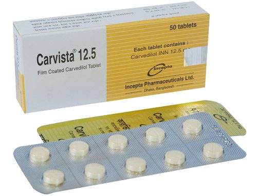 Carvista 12.5 mg Tablet-10's Strip