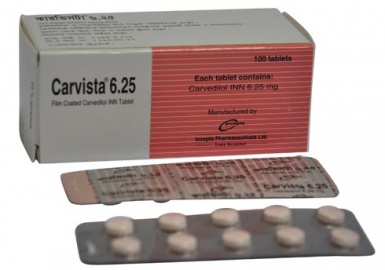 Carvista 6.25 mg Tablet-10's Strip