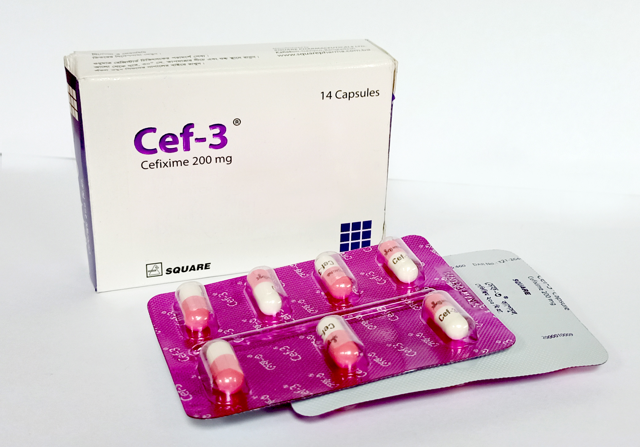 Cef-3 200 mg Capsule-7's Strip