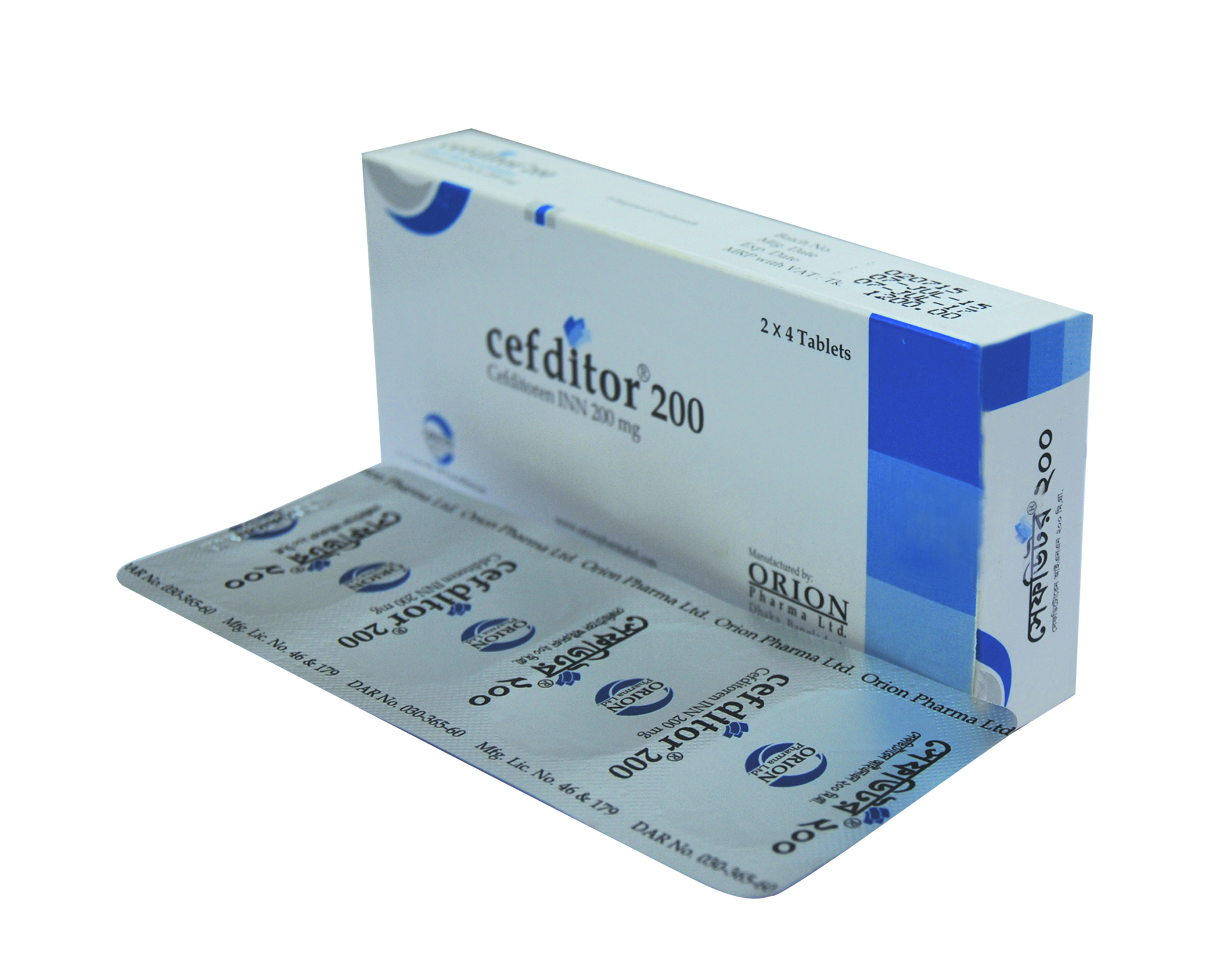 Cefditor 200 mg Tablet-8's Pack