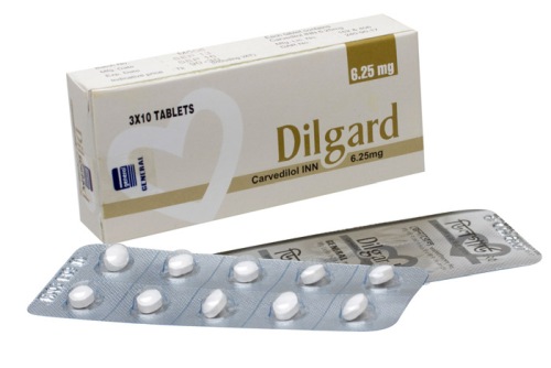 Dilgard 6.25 mg Tablet-10's Strip