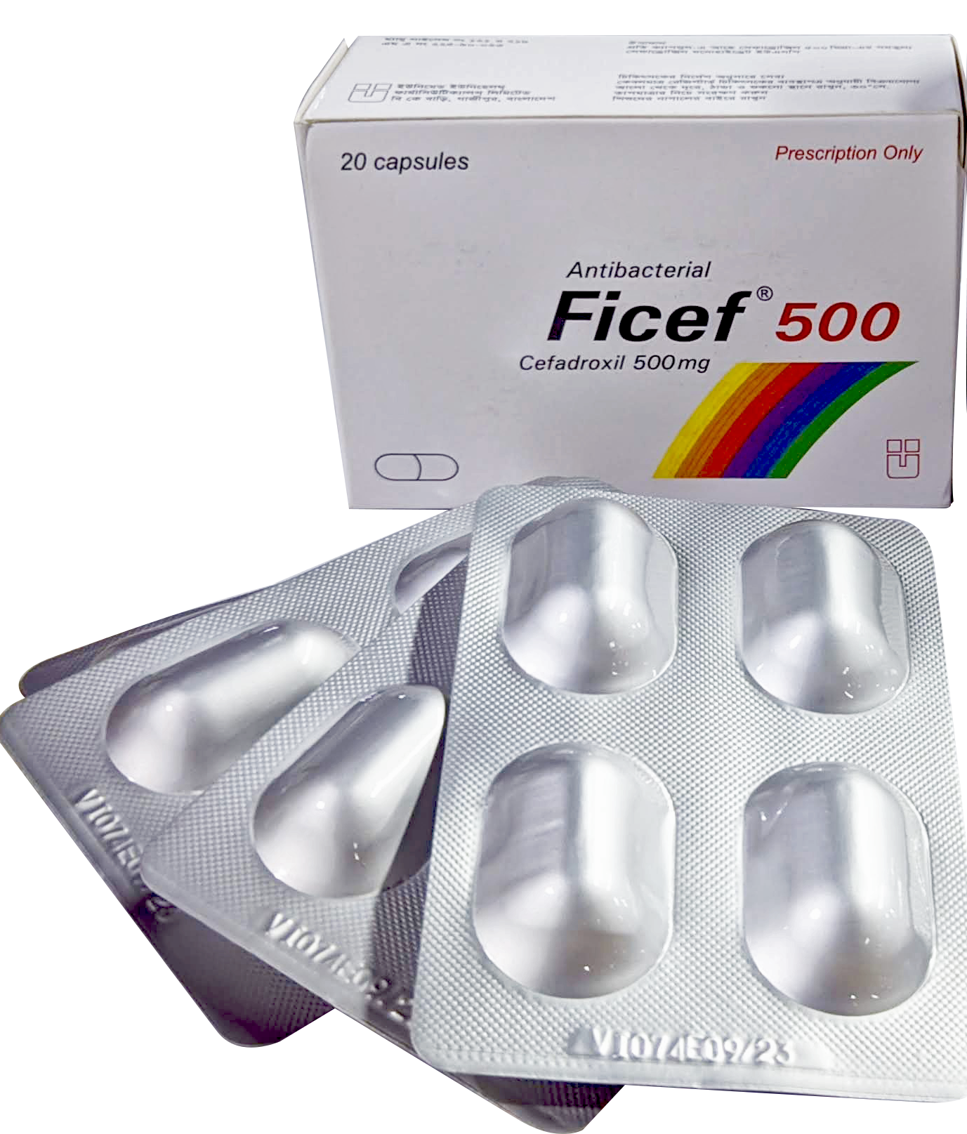 Ficef 500 mg Capsule-20's Pack