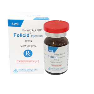 Folicid 10 mg/ml IM/IV Injection-50 mg Vial