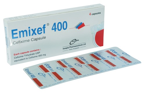 Emixef 400 mg Capsule-4's Strip