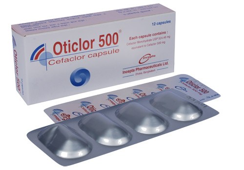 Oticlor 500 mg Capsule-12's Pack