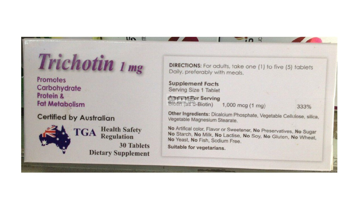 Trichotin 1 mg Tablet-30's Pack