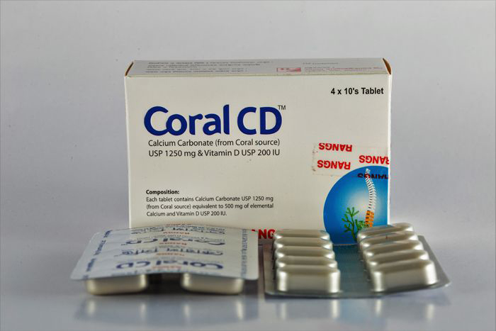 Coral CD Tablet-40's Pack