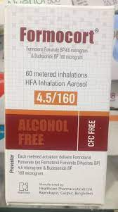 Formocort (120 mcg+4.5 mcg)/puff Inhaler-60 metered doses