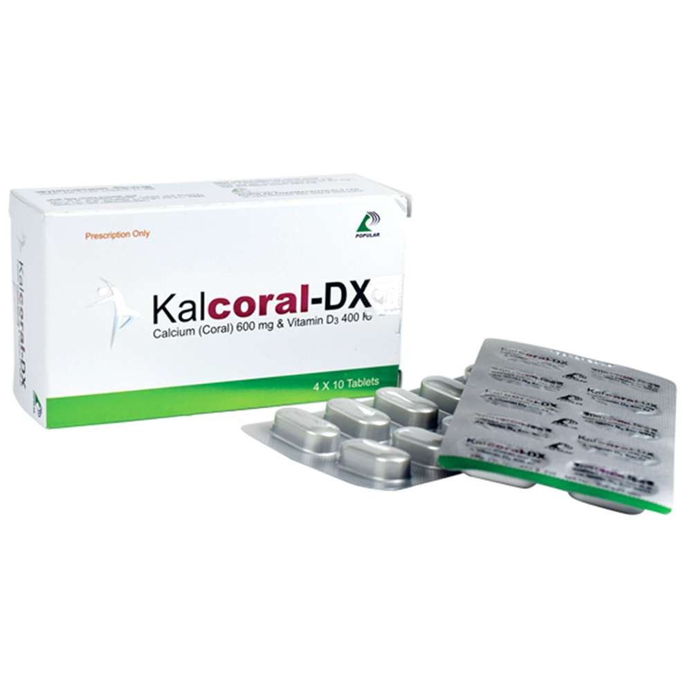 Kalcoral-DX Tablet-10's Strip