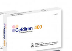 Cefdiren 400 mg Tablet-8's Pack