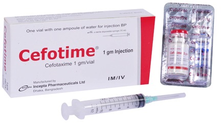 Cefotime 1 gm/10 ml IM/IV Injection