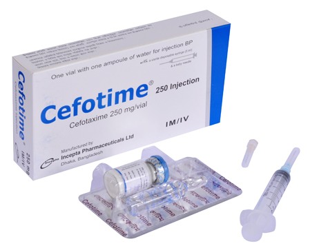 Cefotime 250 mg/5 ml IM/IV Injection