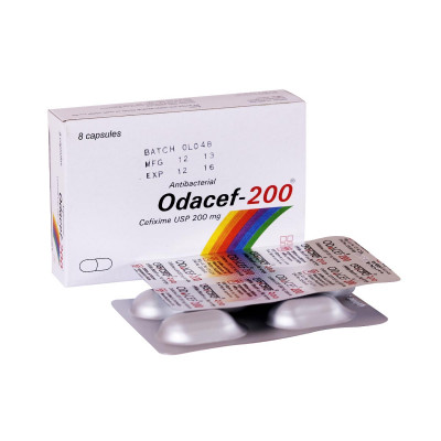 Odacef 200 mg Capsule-8's Pack