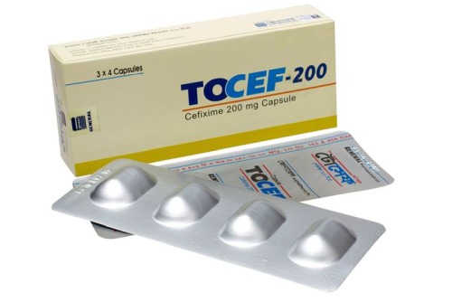 Tocef 200 mg Capsule-4's Strip