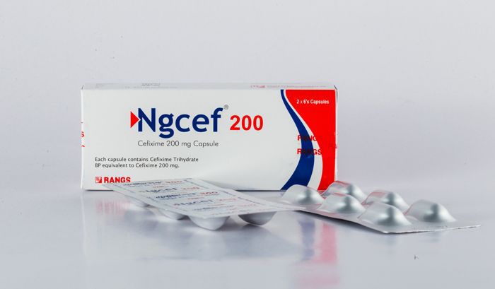 Ngcef 200 mg Capsule-12's Pack