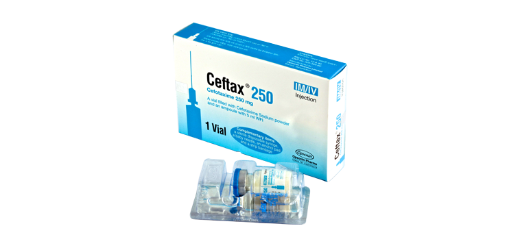 Ceftax 250 mg/5 ml IM/IV Injection