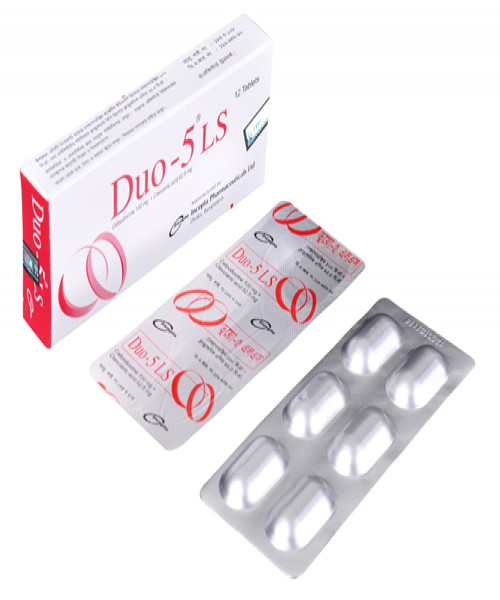 Duo-5 LS 100 mg+62.5 mg Tablet-12's Pack