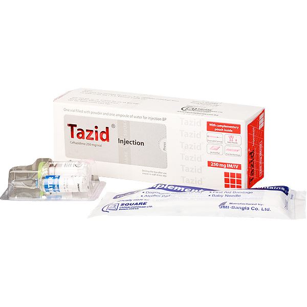 Tazid 250 mg/vial IM/IV Injection
