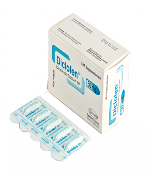 Diclofen 50 mg Suppository-5 Pis