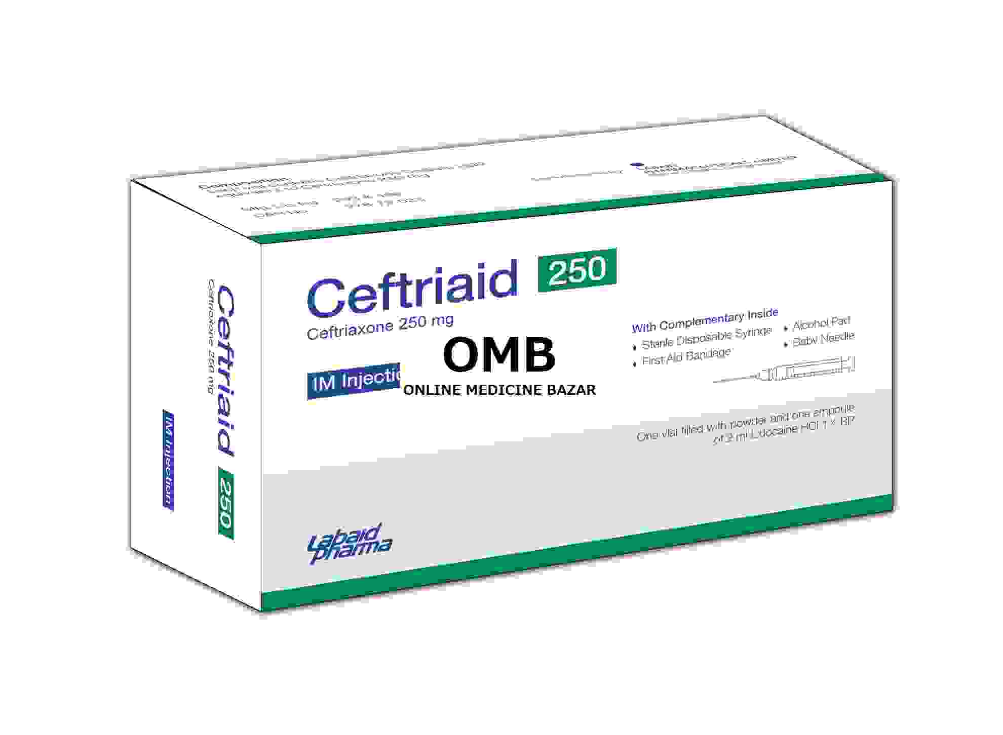 Ceftriaid 250 mg/vial IM Injection