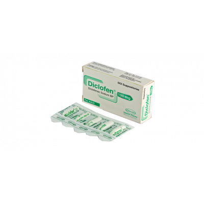 Diclofen 100 mg Suppository-10's Pack