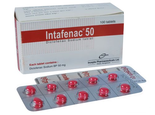 Intafenac 50 mg Tablet-100's Pack