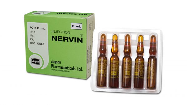 Nervin Injection 2 m/10's Pack