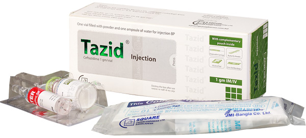 Tazid 1 gm/vial IM/IV Injection