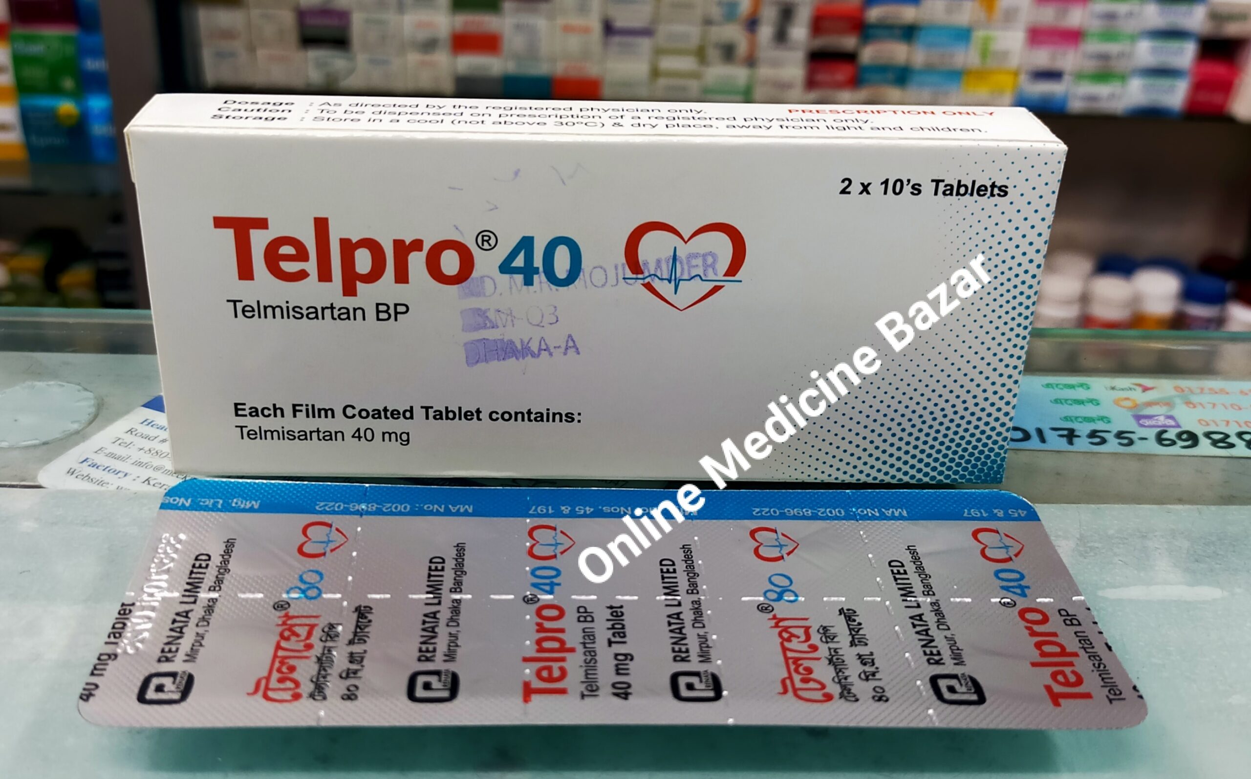 Telpro 40 mg Tablet-10's Strip