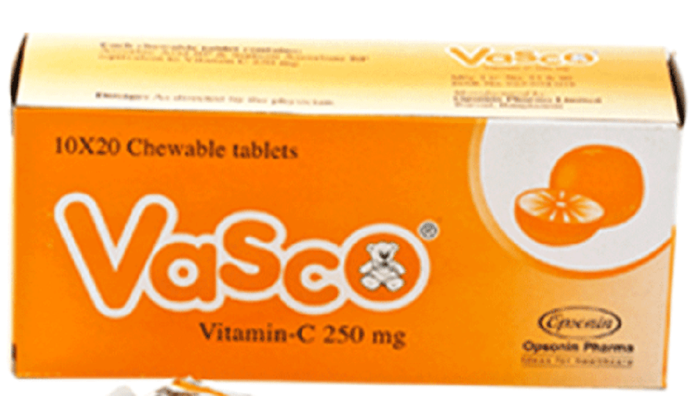 Vasco 250 mg Chewable Tablet-10's Strip