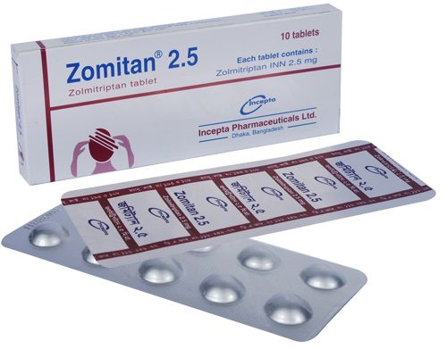 Zomitan 2.5 mg Tablet-10's Pack