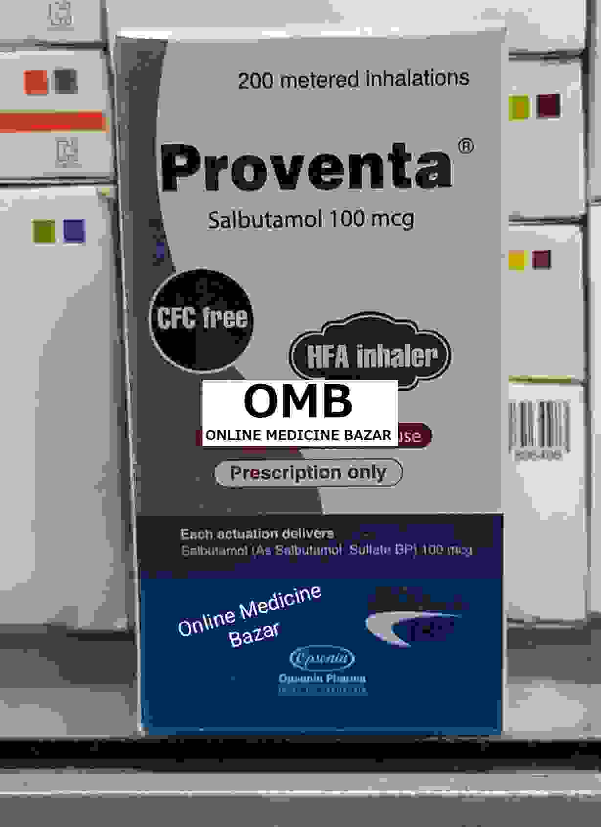 Proventa 100 mcg/puff Inhalar-200 metered inhalations