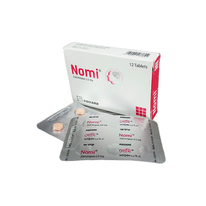 Nomi 2.5 mg Tablet-6's Strip