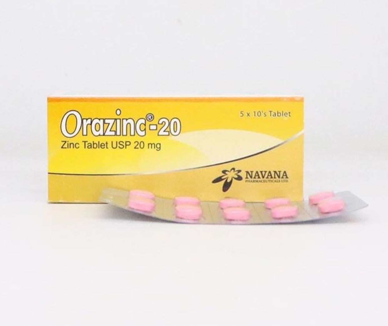 Orazinc 20 mg Tablet-30's Pack