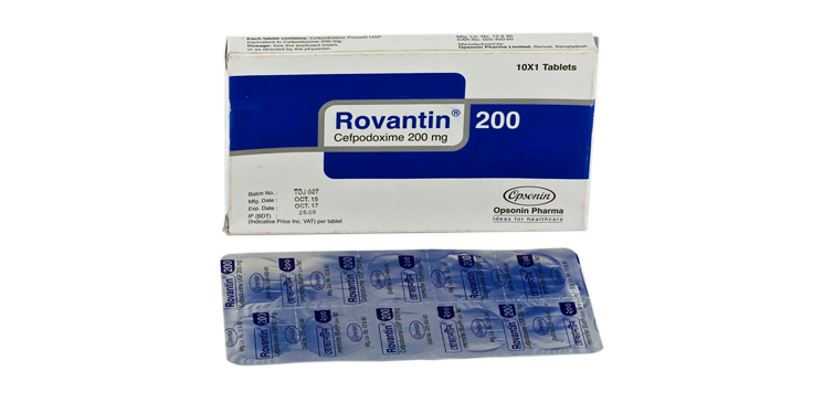 Rovantin 200 mg Tablet-10's Pack