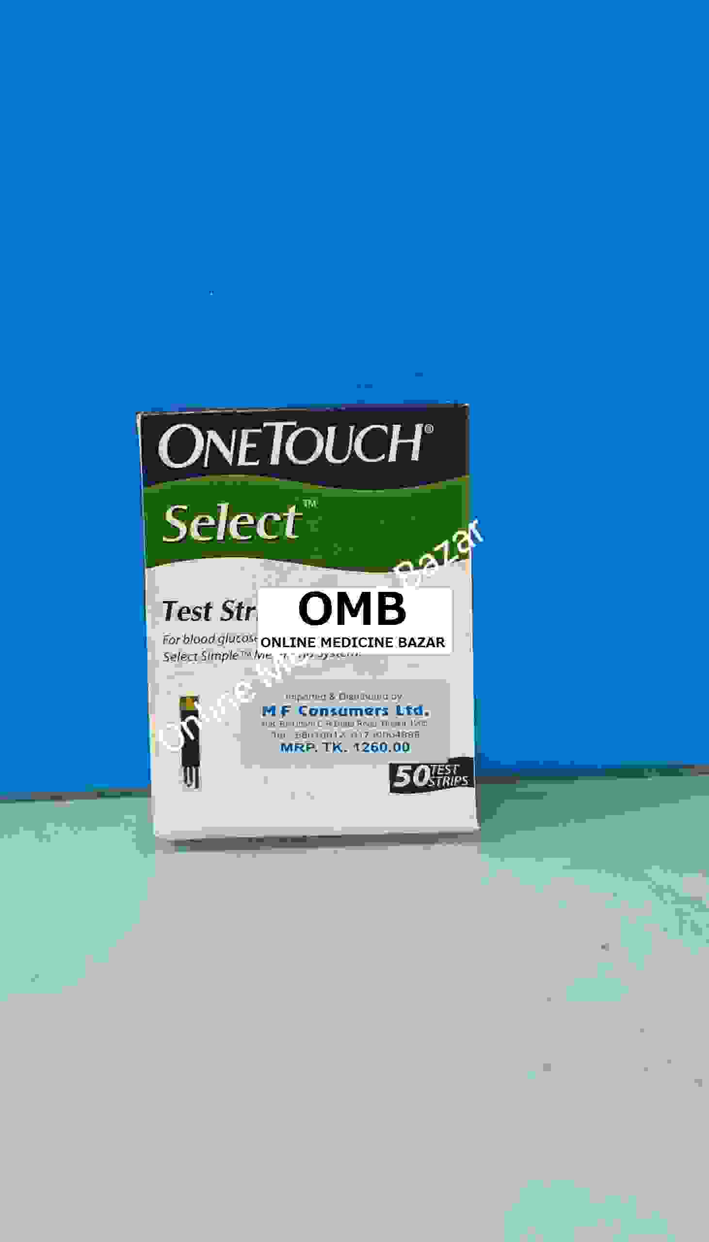 One Touch Select Glucose Test Strips-25's Pot