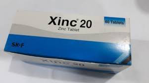 Xinc 20 mg Tablet-10's Strip (Zinc)